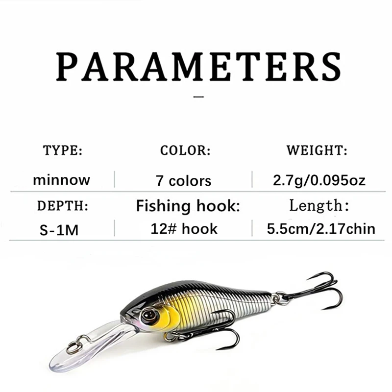 Señuelo Minnow hundimiento rápido para lubina y depredadores - imagen 5