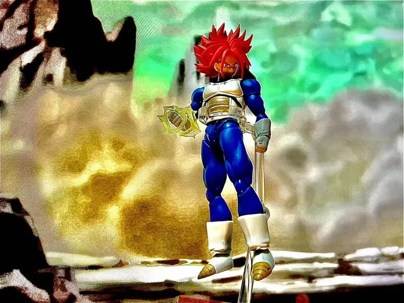 In Stock SHF Trunks & Goten Fusion Dragon Ball Z Super Saiyan Accessory Pack Multiple Colors Action Figure Toys Collection Gifts view 5
