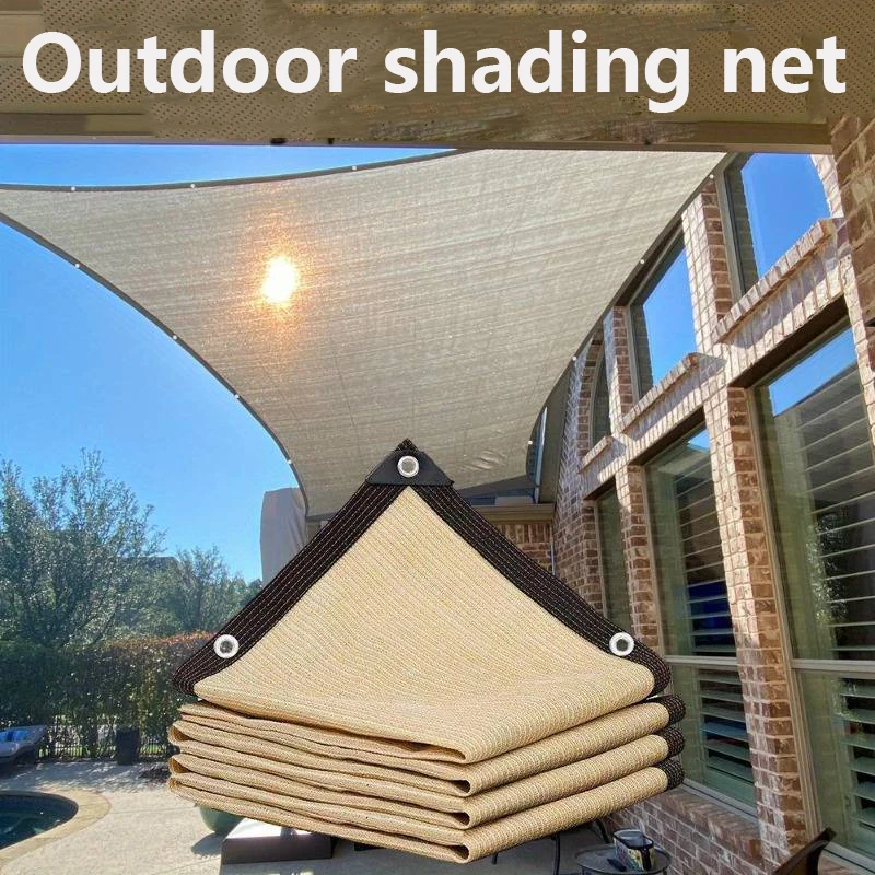 Garden Sunshade Net Terrace Camping Sunshade Net UV Protection Sunscreen Fabric Anti-ultraviolet Awning Plant Cover Net