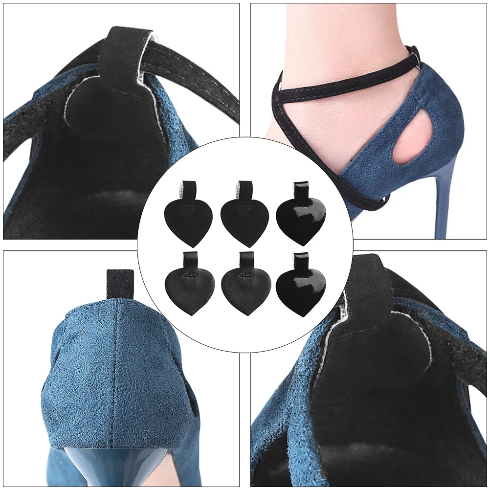 

6 Pairs High Heels Pad Anti wear Protective Pads Self adhesive Back Glue Firm Comfortable Large Space Hole Practical Foot Care