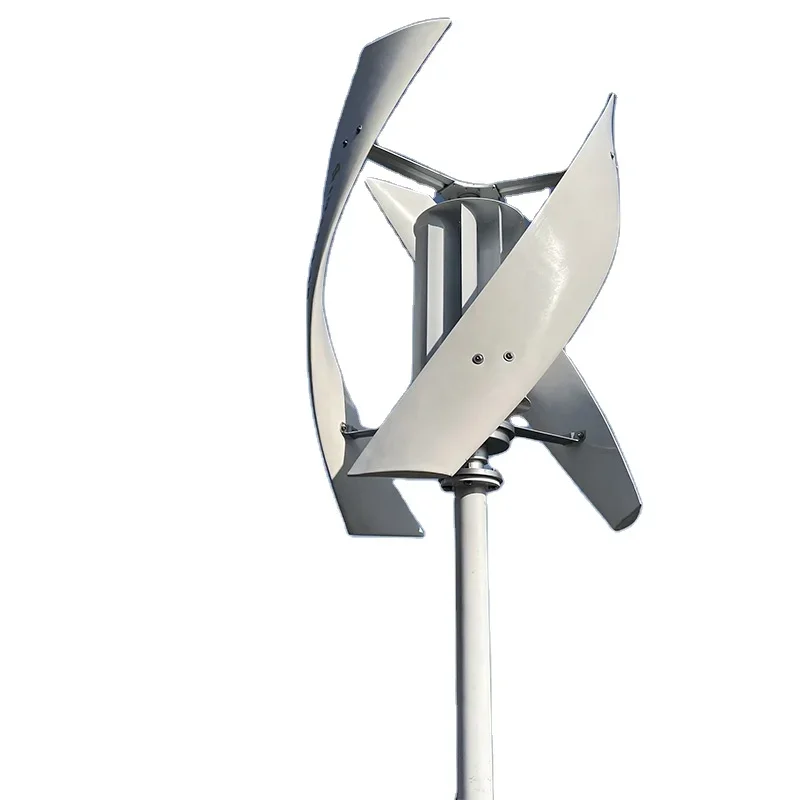 quite operation vertical axis wind turbine generator 600W 12V/48V for yard lamp, street lamp farm use