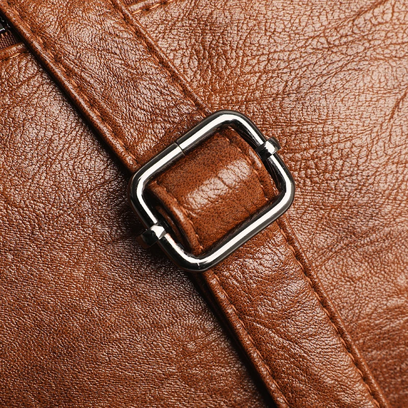 Modische Damen-Umhängetasche aus weichem Leder, große Kapazität, mehrere Außentaschen, abnehmbarer Riemen, Crossbody-Handtasche für den Alltag – Detail 29