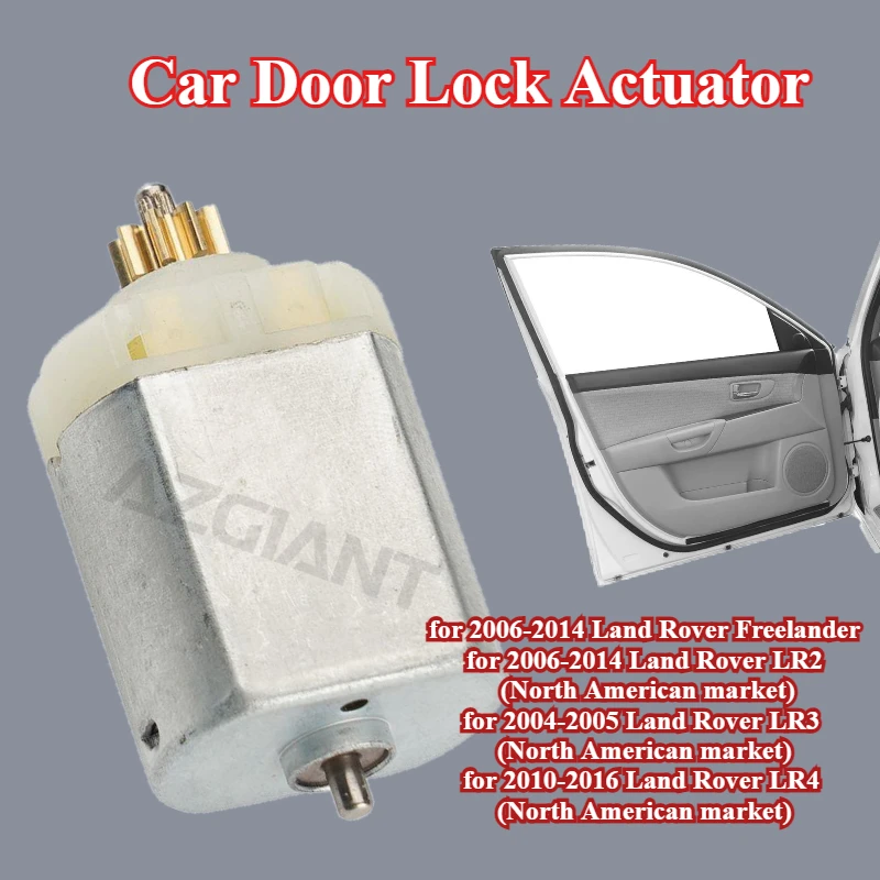 

AZGIANT 1010019 3K5365 car Door Lock Actuator 9 Teeth gear Motor for Land Rover Freelander LR2 LR3 LR4 carbon brush auto parts