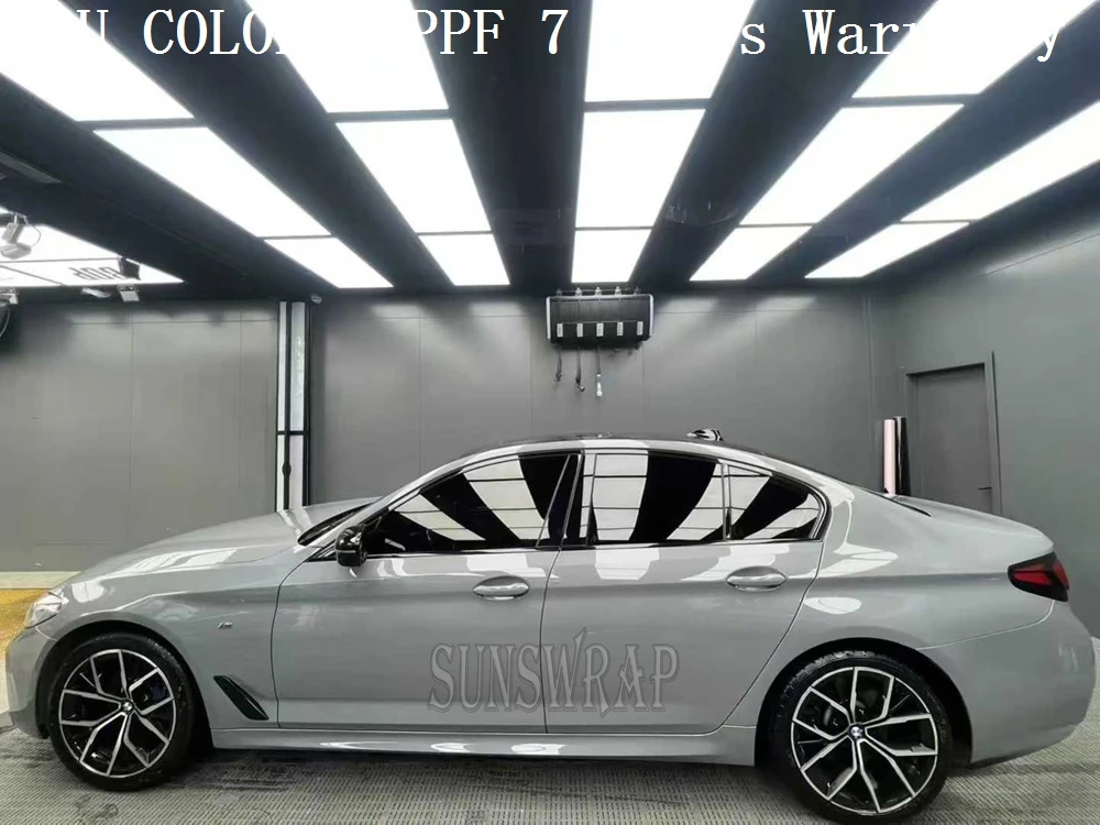 

TPU Crystal Battleship Gray Paint Protection Film DIY Color Per-cut PPF Color Changing Film Anti-Scratch Vinyl Resistant Cover