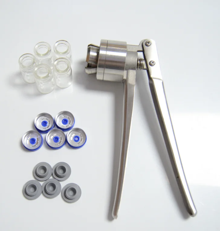 Vial manual capper stainless steel oral liquid infusion bottle sealing machine 13mm 20mm clamping pliers