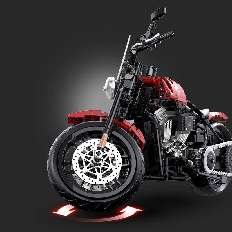 جديد لتقوم بها بنفسك اللبنات دراجة نارية مجموعات فنية MOC الطوب 1:8 نموذج دراجة نارية هدايا عيد ميلاد للبنين أطفال الأطفال الكبار