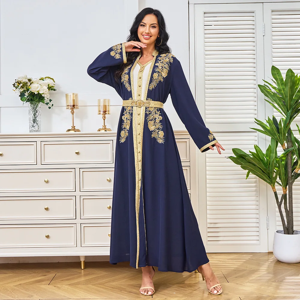 Robe Clothing Factory's New Beaded Skirt Dubai Tourism Party Dress Muslim Dress Abaya