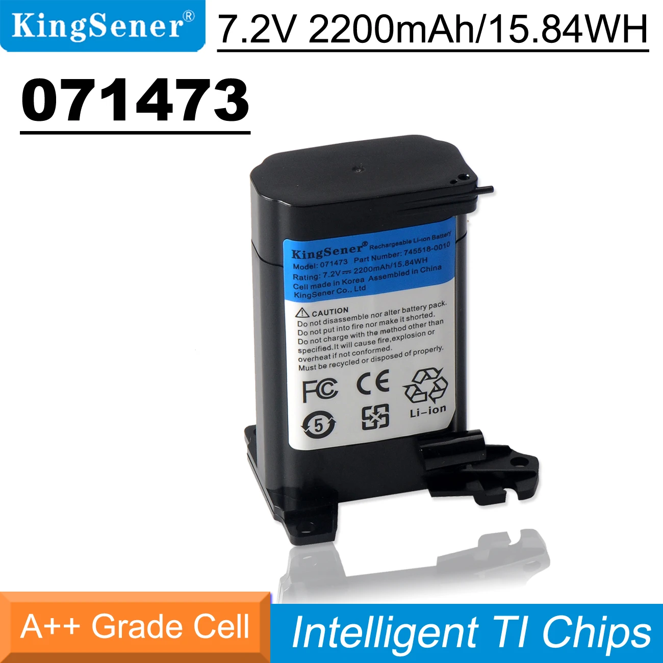 KingSener 071473 071471 745518-0010 Battery for Bose SoundLink Revolve  Speaker 7.2V 2200mAh/15.84WH