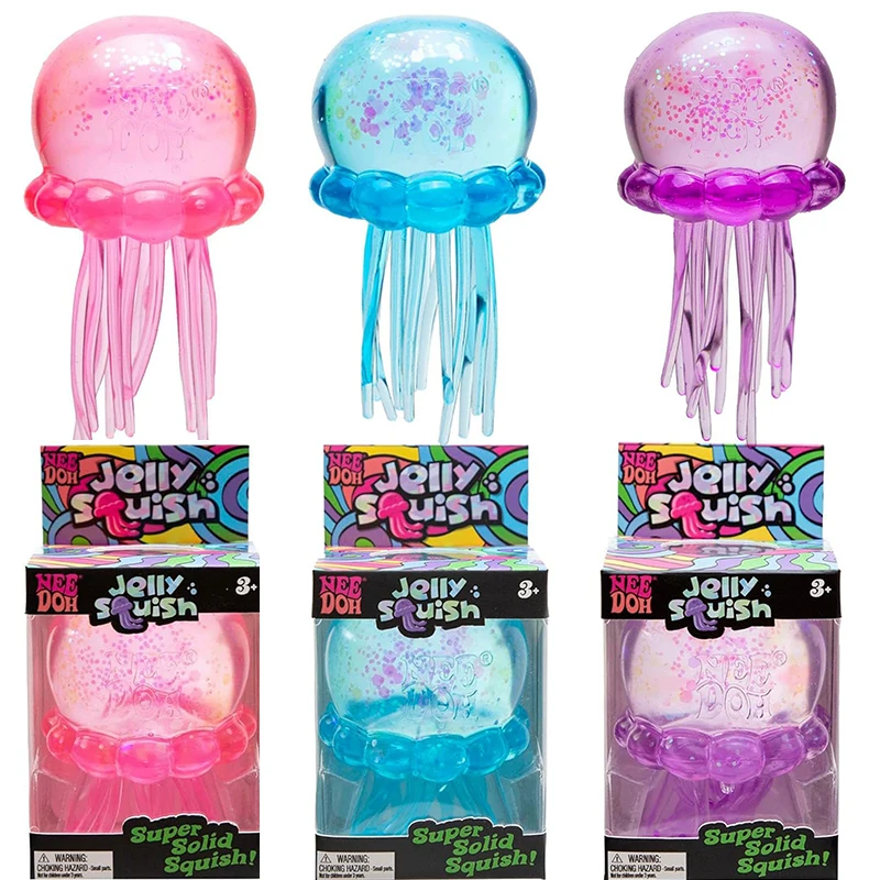 

New Nee Doh Simulated Jellyfish Squishy Beach Water Play Toy Outdoor Squeeze Toy Octopus Stress Balls Relief Fidget Toy