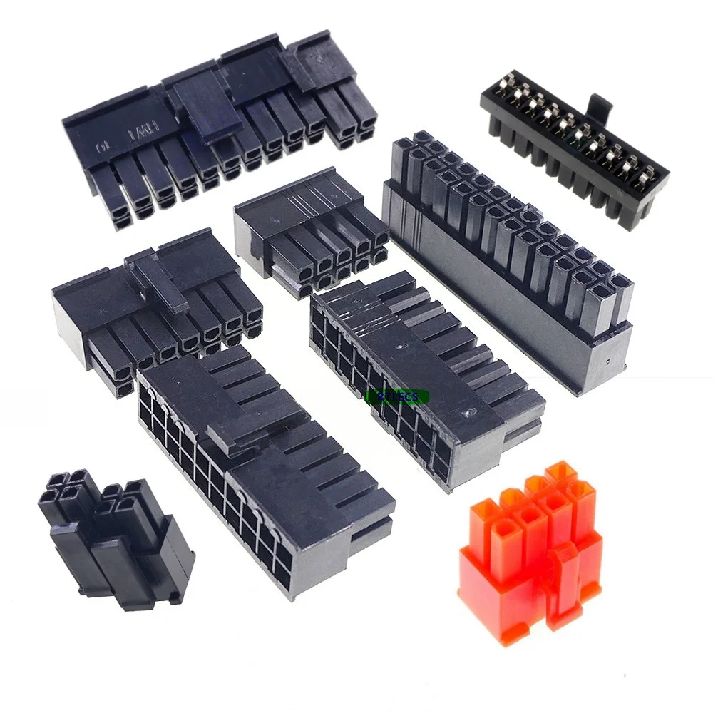 5 szt CPU 4.2 mm 4 8 10 14 16 18 20 24 20+4 PIN Plug Obudowa PC Komputer EPS ATX PSC Płyta główna Złącze zasilania Shell