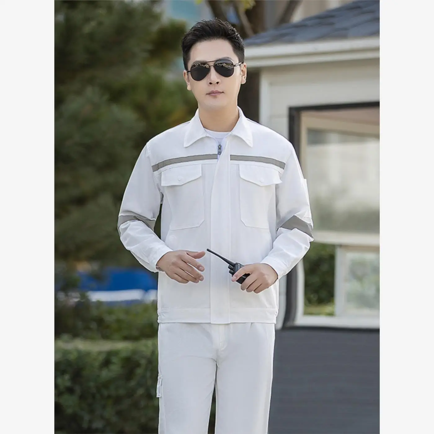 Pure Cotton Workwear Set for Men down ip Spring Autumn Winter Anti-Scalding  Welding Coal Mine Underund Wear
