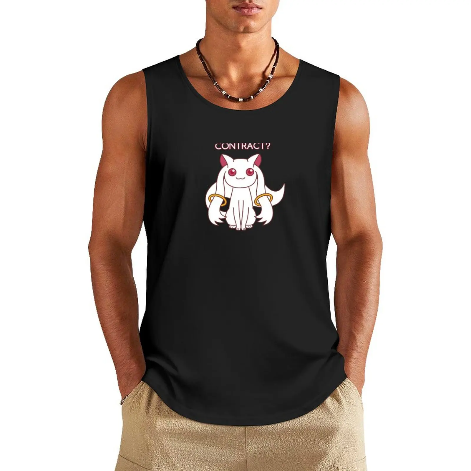 Would You Like to Make a Contract? Tank Top Short sleeve gym shirt men Men's sleeveless t-shirt