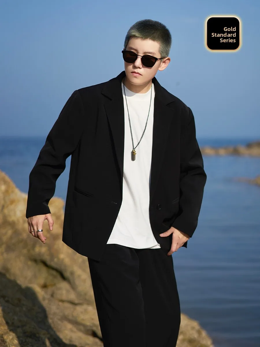 

Bla Suit Jaet Gold Label Quali Commute Set f Брюки со свободной талией Длинный костюм из драпировки с несколькими складками из полиэстера