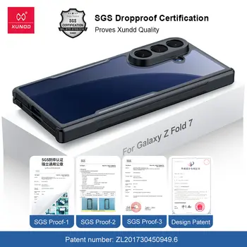 Xundd 三星 Galaxy Z Fold 7 手機殼,適用於 Galaxy Z Flip 7,防震透明,防黃變。 10 最佳銷售 三星手機殼 - №7