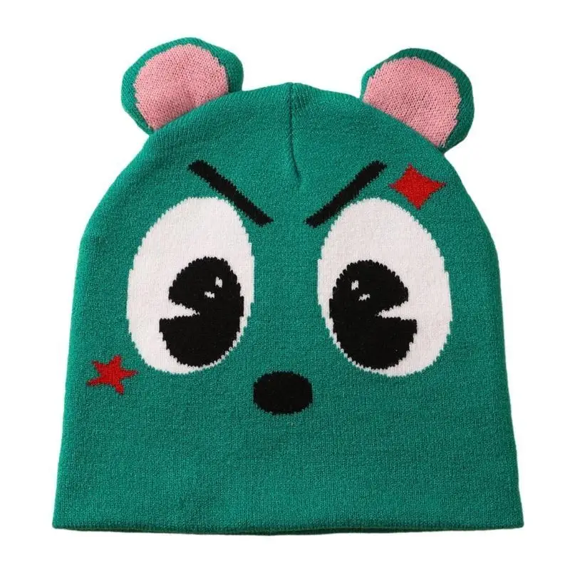 652F Cappello invernale lavorato a maglia per adulti Mantieni caldo Cappello antivento per il freddo per il ciclismo