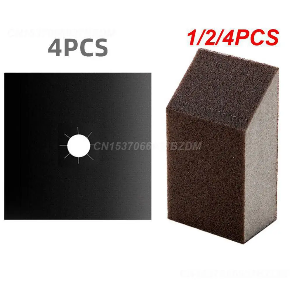 1/2/4PCS Kitchen Accessories Kitchen Cleaning Brush High Temperature Resistance Gap Furnace Surface Protection Mat