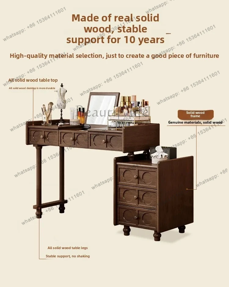 small dresser desk two-in-one dresser chest integrated bedroom dresser light luxury
