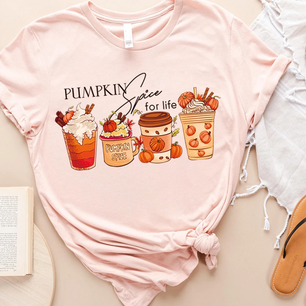 Паста с рисунком тыквы, мороженого, молока, чая, горячей пасты