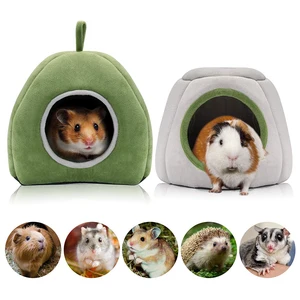 Hot cotton house for pets, small animal nest, winter bed for rodents, guinea pig, porcobaia, hamster 8 Main Sales Hamster Cage - №3
