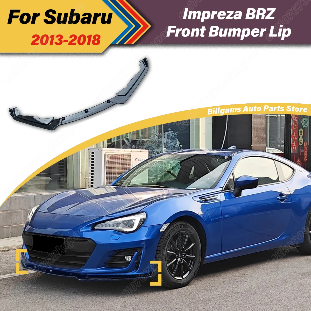 

For Subaru WRX STI IMPREZA BRZ 2013 2014 2015 2016 2017 2018 Automobile Front Bumper Splitter Lip Front Spoiler Board Body Kit