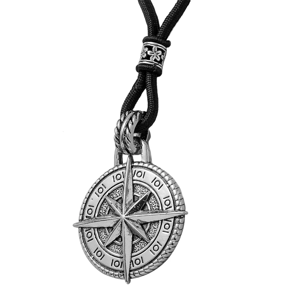 

Compass Necklace for Men Men's Necklaces Women Pendant Sweater Chain Jewelry Punk Man