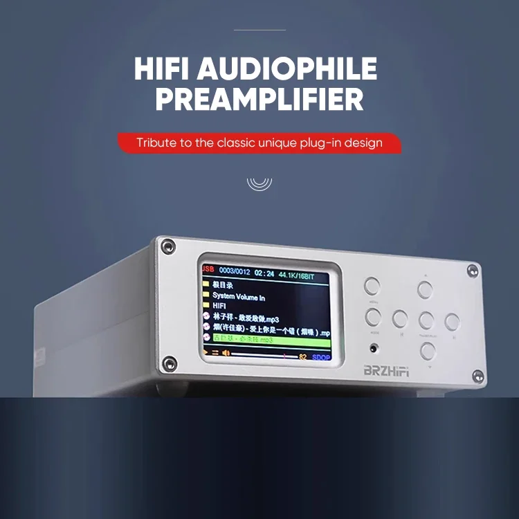 BRZHIFI Remote Control Dual Core ES9038Q2M COAX RCA XLR USB DSD DAC Lossless Audio Hifi Digital CD Player