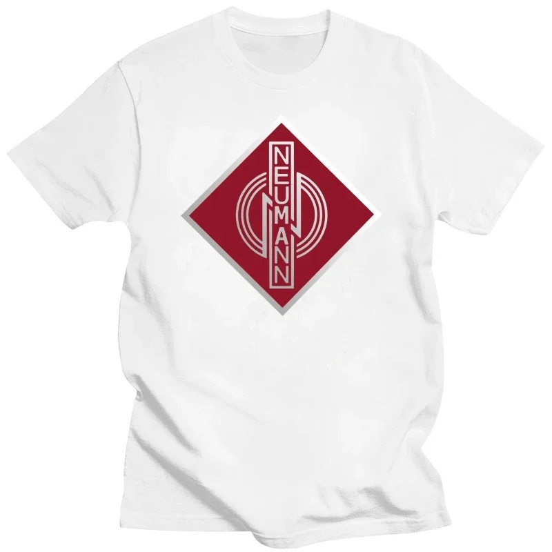 

Tshirt Leisure Summer Print Crew Neck Short Sleeve Male Tops Cotton Classic Tee Shirt men's Neumann Microphones DP Man fashion