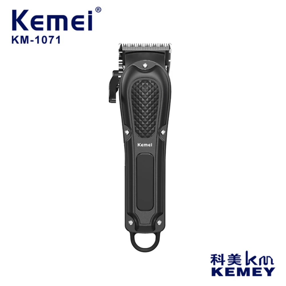 Kemei KM-1071 Electric Hair Clipper UBS Rechargeable Cordless Beard Trimmer Men Powerful Electric Hair Clipper Trimming Too