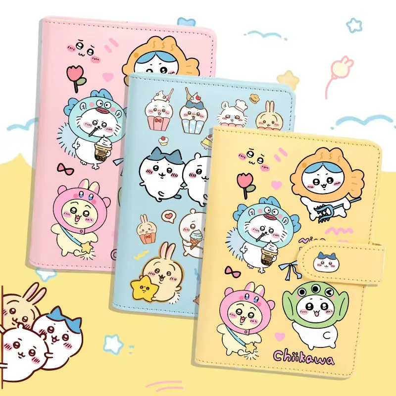 Chiikawa Hand Ledger Kawaii Anime Cartoon Sanrio Notebook Binder Portable Diary Birthday Gift Elementary School Notebook