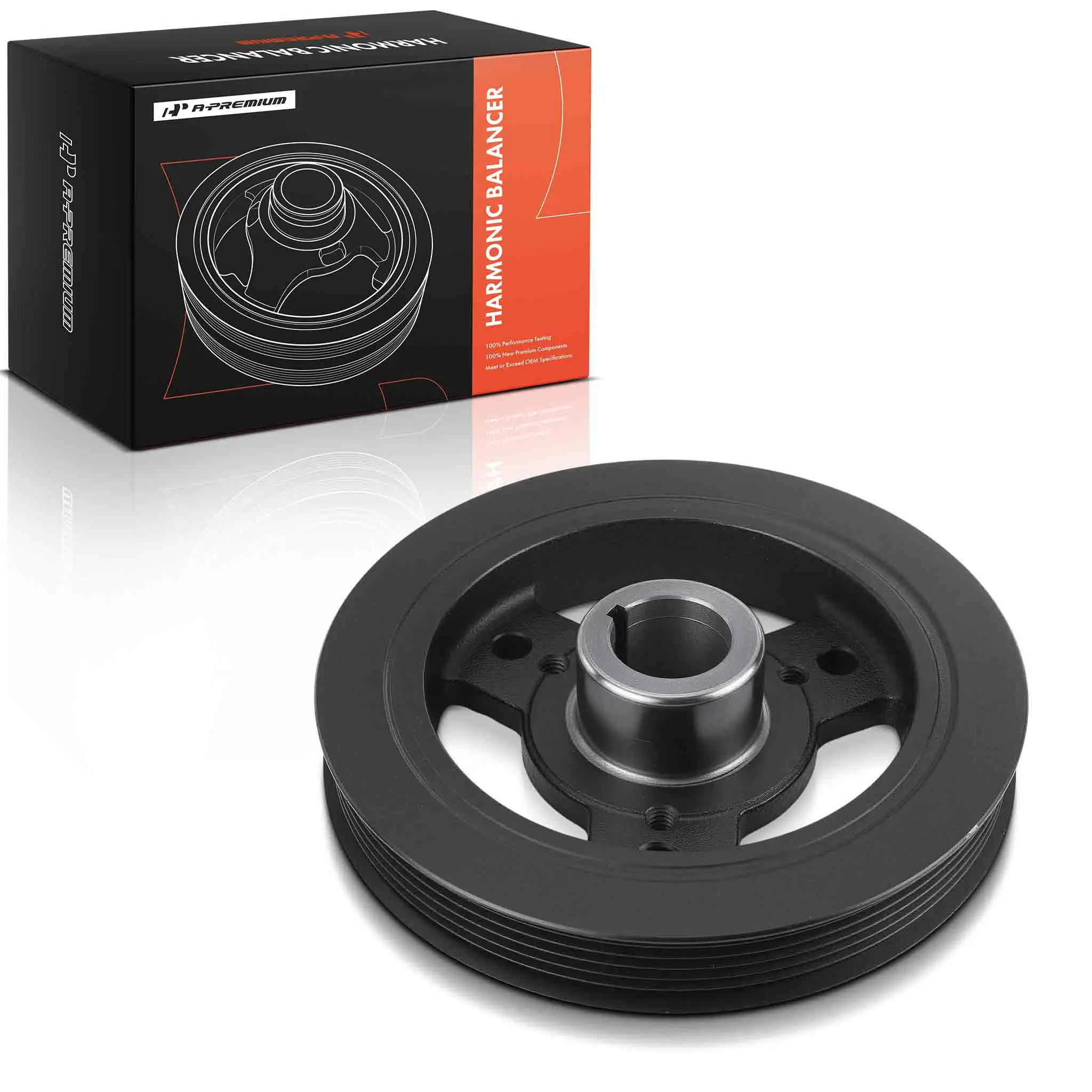 A-Premium Engine Harmonic Balancer for Jeep Wrangler 1997-2002 Cherokee 1991-2000 Dodge Dakota 1996-2002 Eagle Premier 1988-1989