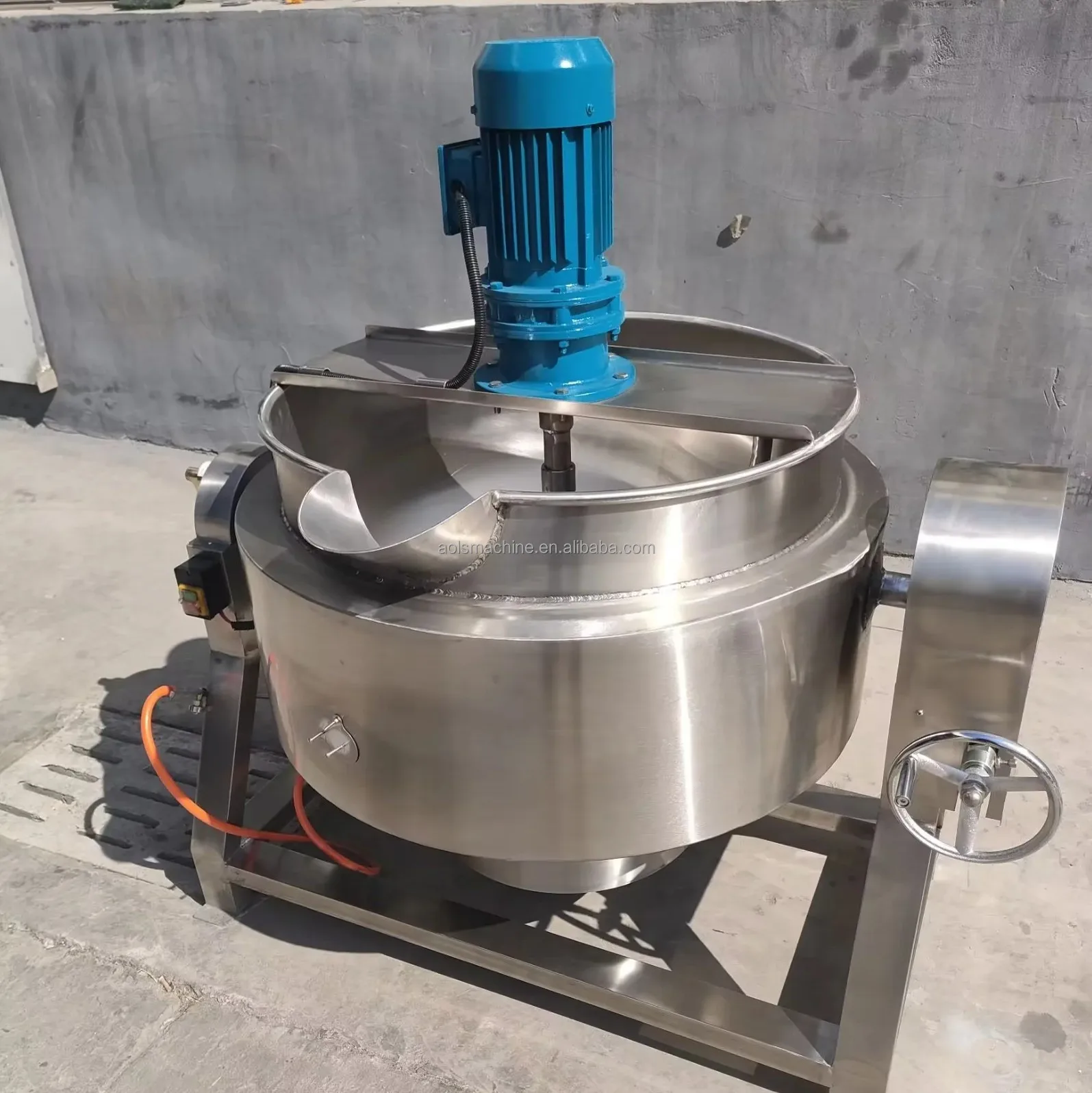 

Sugar Cooker for Jam Making Industrial Gas Heated Pot 1000 Liter Cooking Pot