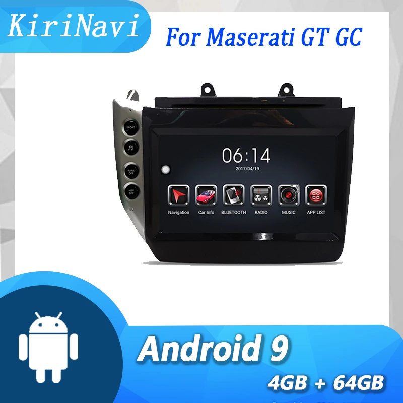 

KiriNavi Touch Screen 9" 1Din For Maserati GT GC Android 11 Auto Radio GPS Navigation Car Dvd Multimedia Player 2007-2015 4G BT