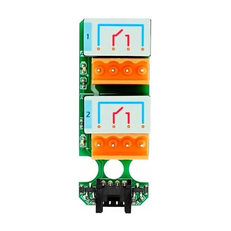 B27B For M5stack 2-Channel SPST Relay Unit LED GPIO I2C Grove 3A-16A DC12-28V AC 220V-250V +HY2.0-4P Grove Cable