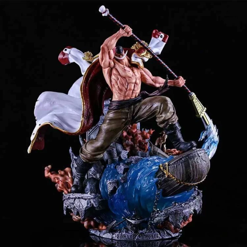 One Piece Throne Luffy Jm White Beard Sauron Kaido Fire Emperor Ace Large Animation Figures Model Toys Ornaments Collectibles