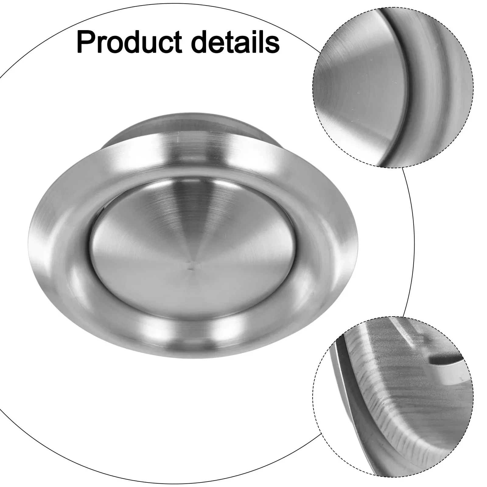 Adjustable Vent Grille Cover Stainless Steel Round Exhaust Vent For Ventilation 100mm 125mm 150mm For Bathrooms Saunas Kitchens