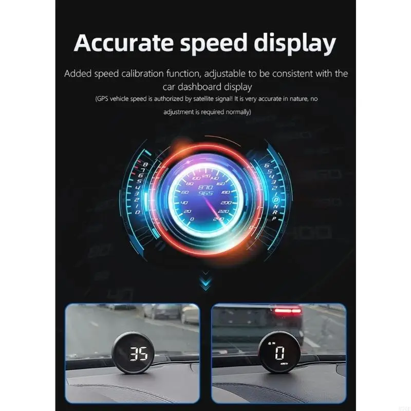 M76E Kleines HUD-Gerät mit hoher Sichtbarkeit für Autos zeigt wichtige Fahrinformationen an – Detail 10