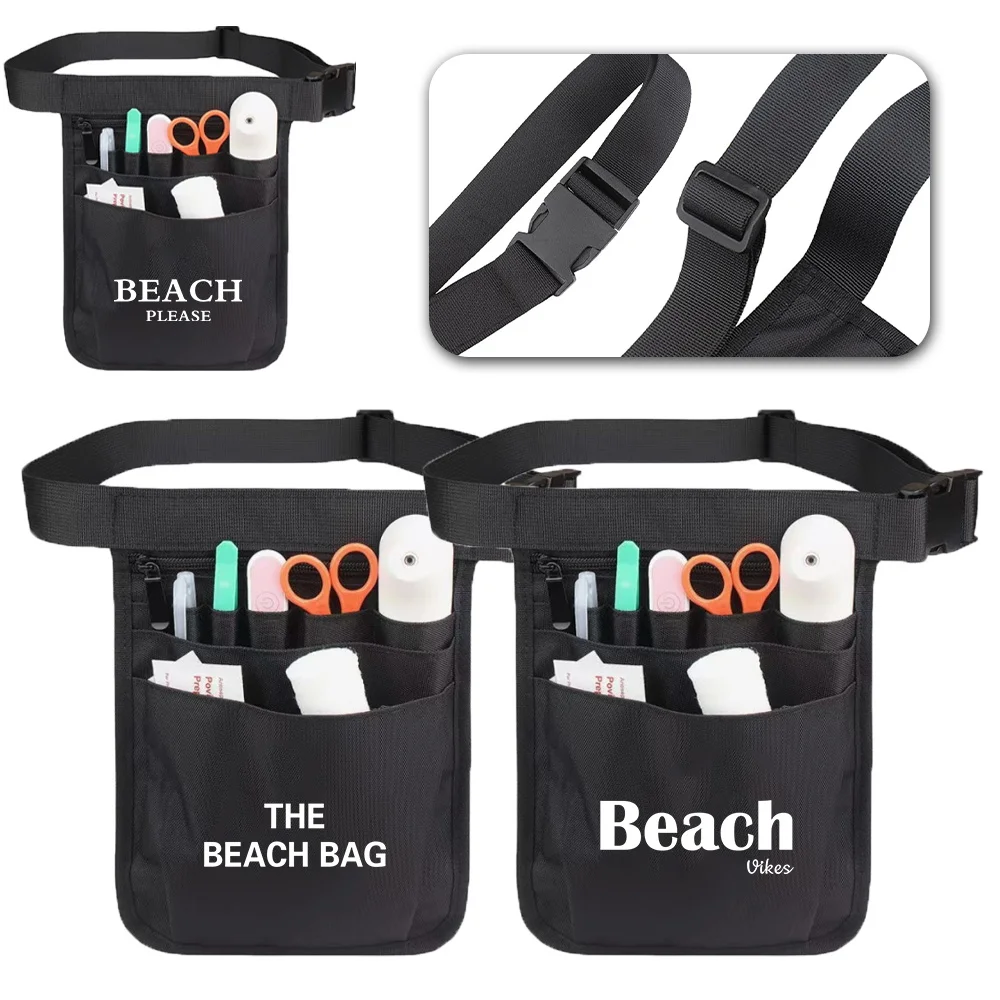 

Phone Wallets Lightweight Waist Bag Workout Running Waist Pack Beach Printing Adjustable Bag Work Accessories Nurse Waist Bags