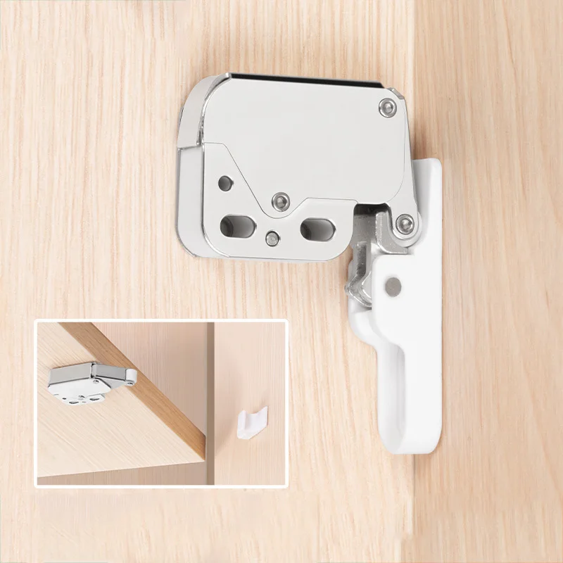 

1Pcs Touch Latch Automatic Spring Catch For Push To Open Cupboard Wardrobe Cabinet Door Hook Lock Elephant Trunk Lock Hardware