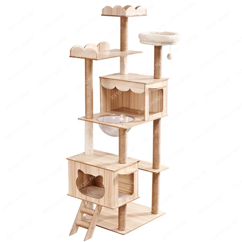 Cat Climbing Frame Space Capsule Nest Tree Integrated Scratch Trees Frame Toy