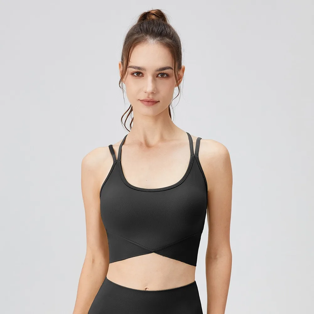 Camisola de alças pequena da ioga do estilingue para mulheres, colete respirável do esporte, ginástica Fitness, Running Crop Tops, moda sexy