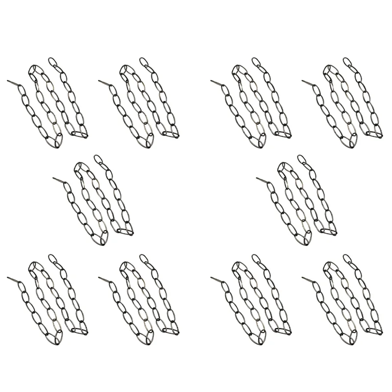 

AC23-10Pcs 1M Heavy Duty Chain For Vintage Chandelier Hanging Lamp,Pearl Black