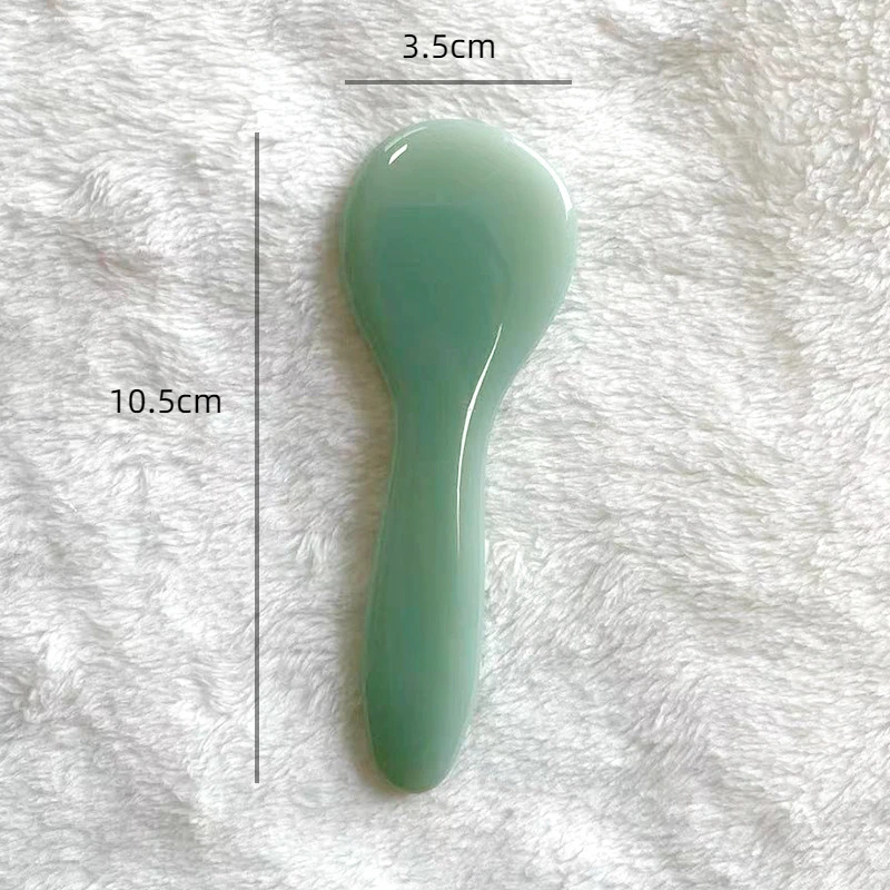 6pcs Whole Body Dredging Meridians Massage Set Resin Heart-shaped Gua Sha Set Jade Roller Massage Stick Body Gua Sha Tablets