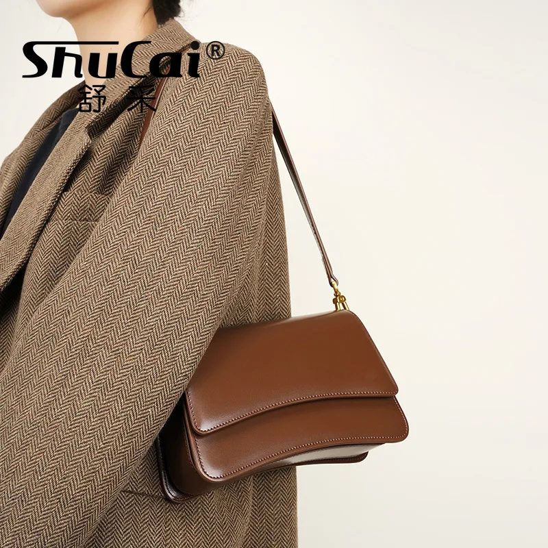 

Women's Underarm Cowhide Handbags Vintage Shoulder Crossbody Bags Female Luxury Designer Womens High Quality Women's Bag 2025