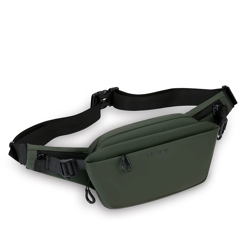 Men Minimalist Outdoor Sports Running Jogging Waist Bag Man Waterproof Fanny Pack Stylish Cross Body Belt Bag Waist Bag for Men