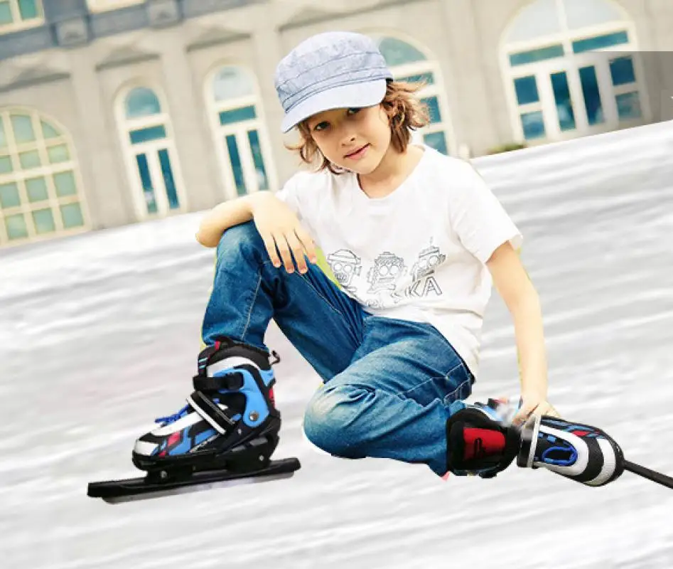 Sapatos de Patinação no Gelo Crianças Inverno Inline Roller Skate Shoes Crianças Skate Ajustável Sapatos Menino E Menina Esporte Ao Ar Livre Sapatos Quentes