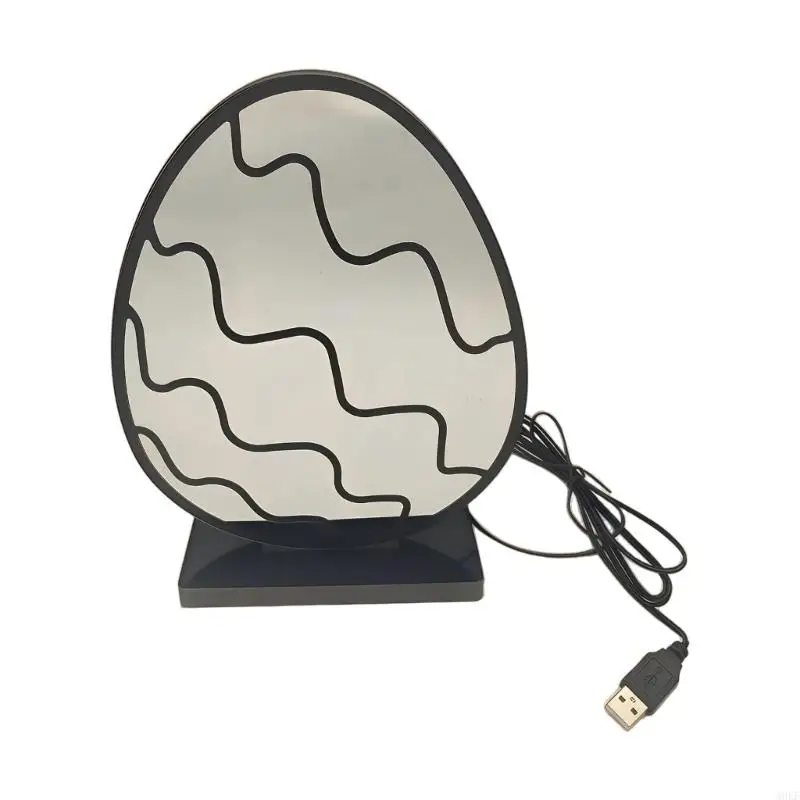 実用的なホリデーランプ卵形イースターデー装飾ライトpvcテクスチャパーティー卓上表示に適したa0kf