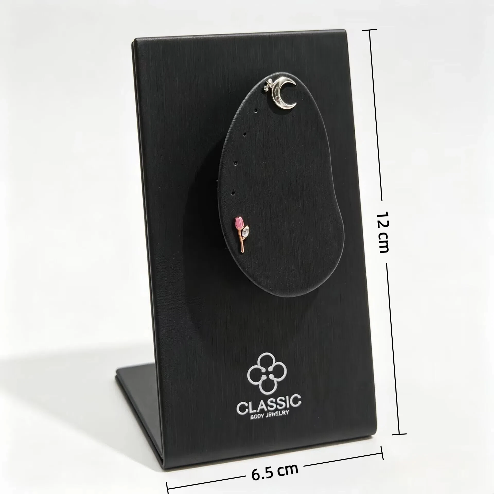 Faux leather Display Stand for 16G 14G Body Piercing Jewelry Display Holder Belly Nipple Body jewelry Organize
