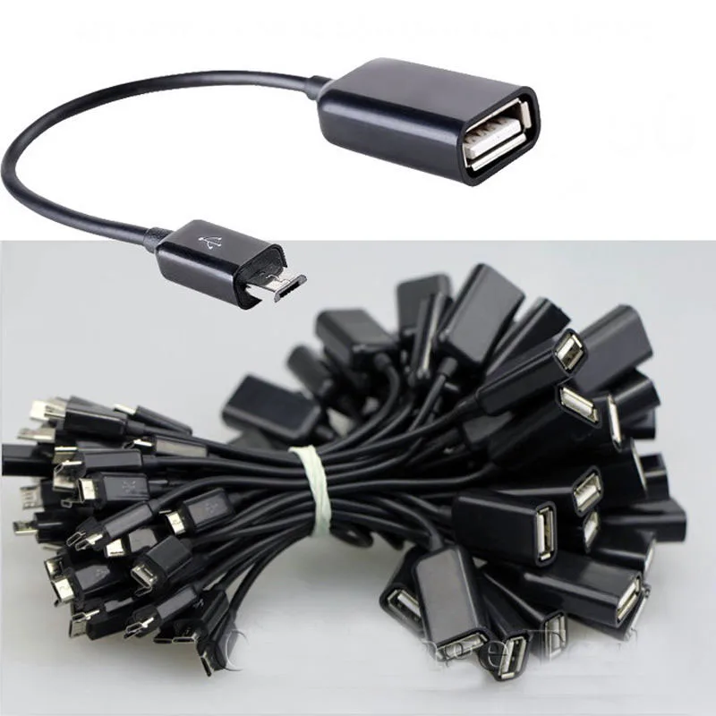10pcs USB 2.0 Female to Micro 5pin Male OTG Adapter Cable for Andriod Smartphone Samssung Galaxy HTC