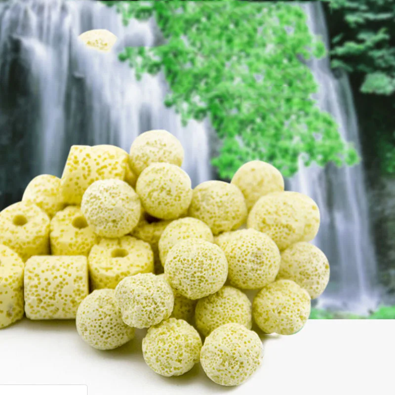 10pcs Aquarium Fish Tank Filter Media Balls Ceramic Biochemical Ball Activated Carbon Bio Balls Clean Water Accessories