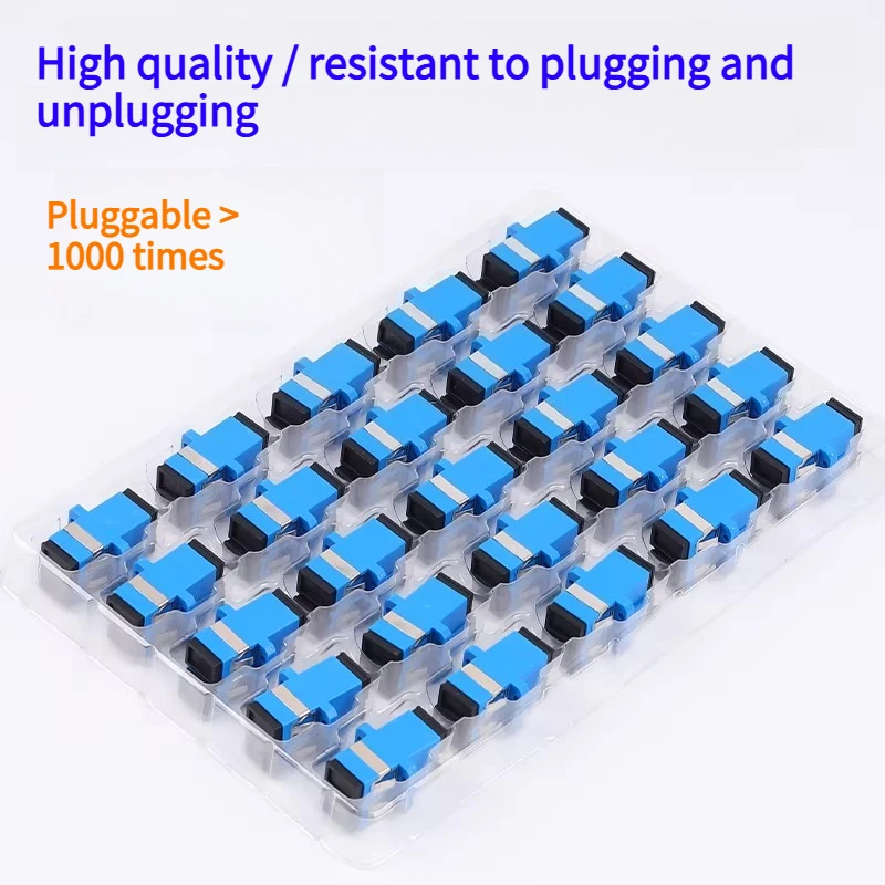 SC fiber optic connector integrated distribution frame extended butt monitoring coupler simplex flange fiber optic adapter